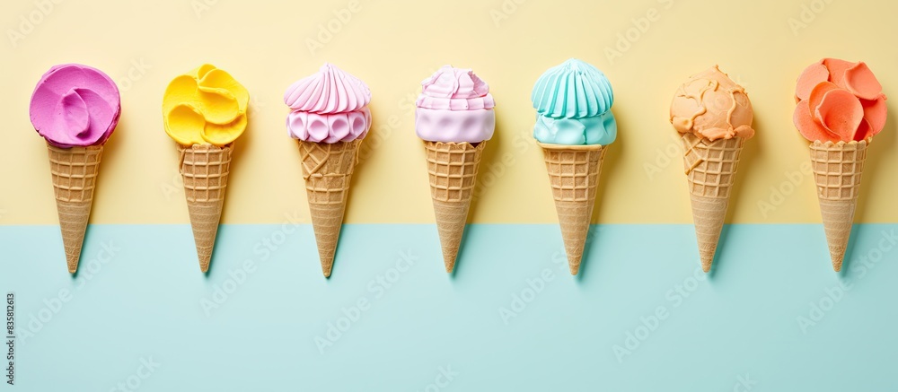 Poster visual guide on creating a large origami ice cream, perfect for a fun diy project with kids, showcas