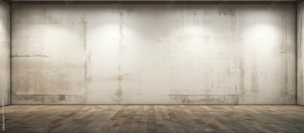 Poster room with empty frames against a white wall, ideal for adding copy space image.