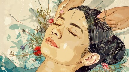 Compassionate female acupuncturist offering holistic medicine solutions for overall wellbeing and balance.