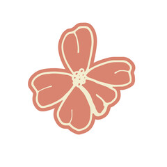 Abstract Hand Drawn Line Art Doodle Sticker 