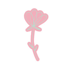 Abstract Hand Drawn Line Art Doodle Sticker 