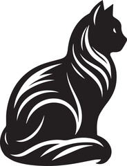 cat silhouette vector