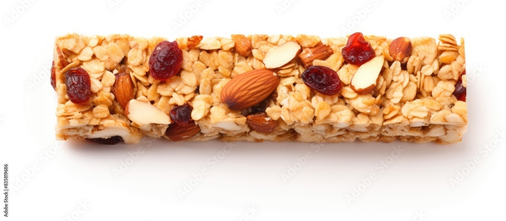 Poster granola bars displayed with rustic charm on a wooden backdrop, creating a cozy and inviting scene wi