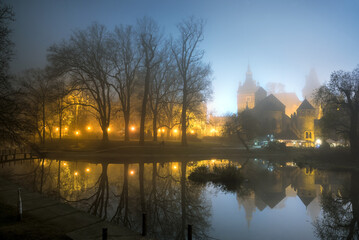 Lake in a fog