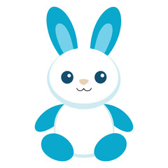 Bunny logo icon vector art illustration design white background.