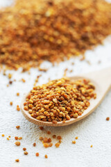 Healthy bee pollen grains