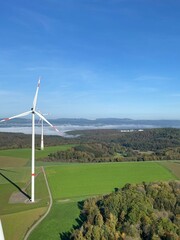wind turbines farm