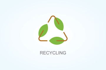 Recycling Vector  Or Logo Sign Symbol Illustration