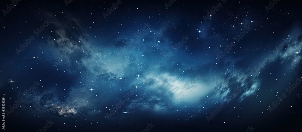 Poster a photograph capturing stars in the night sky with a dark background, suitable for adding text or gr