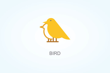 Bird Vector  Or Logo Sign Symbol Illustration