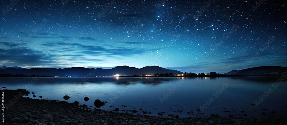 Canvas Prints backgrounds featuring a night sky with copy space image.