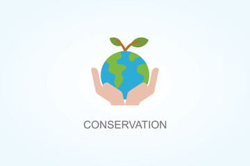 Conservation Vector  Or Logo Sign Symbol Illustration