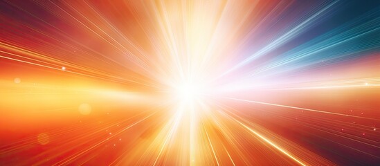 Obraz premium Abstract sun flare on a black background with copy space image.