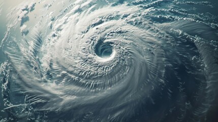 Hurricane Florence satellite image, Atlantic Ocean. Tropical storm visualization, satellite photography.