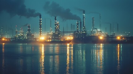 Fototapeta premium Industrial Background with Bridge Crane 