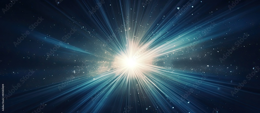 Aufkleber horizontal frame showcasing a digital lens flare against a black background with copy space image.