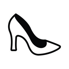 High heel shoes icon, wedding gift, expensive shoes