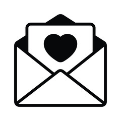 Love letter vector icon in editable style up for premium use