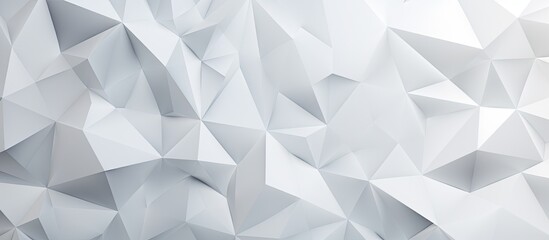 White background with a design of polygons creating an abstract aesthetic, suitable for use as a copy space image.