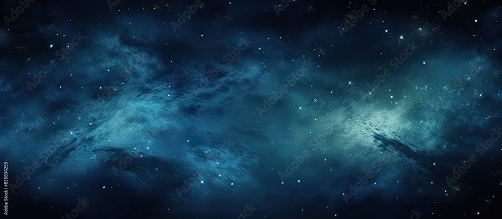 Poster a photograph capturing stars in the night sky with a dark background, suitable for adding text or gr