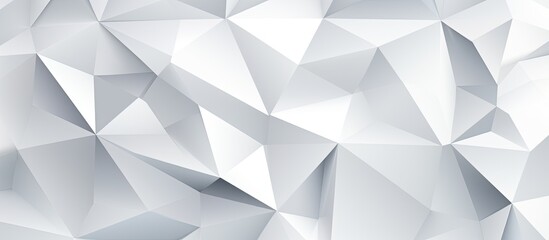 White background with a design of polygons creating an abstract aesthetic, suitable for use as a copy space image.