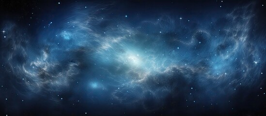 Fototapeta premium Starry night sky with a stunning backdrop, perfect for a copy space image.