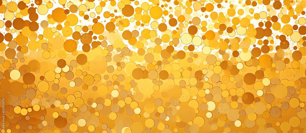 Poster japanese paper in gold color creating a backdrop with empty space for images. copy space image. plac