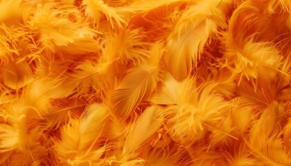 orange feathered background