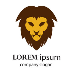Elegant and dignified lion head logo design