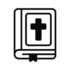 A holy book of bible, sacred book vector design