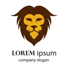 Elegant and dignified lion head logo design