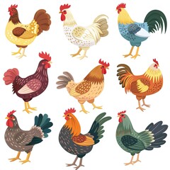 Birds, chickens, hens, roosters. turkeys, Aves, pollos, gallinas, gallos. pavos, codornis
