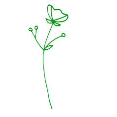 Abstract Line Art Hand Drawn Doodle 