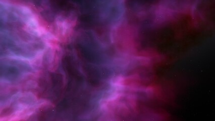 Cosmic background with a blue purple nebula and stars
