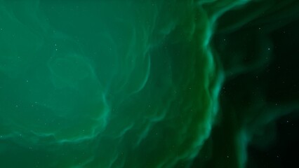 Cosmic background with a blue purple nebula and stars
