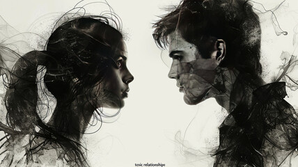 a toxic relationship with the text 