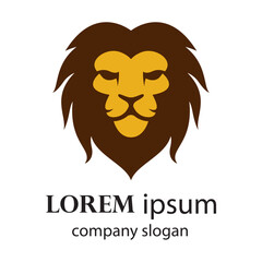 Elegant and dignified lion head logo design