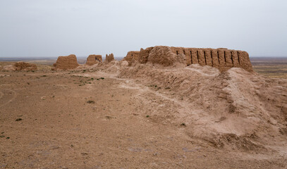Ruins of ancient Ayaz-Kala Fortress