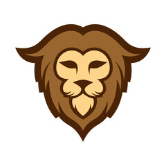 Elegant and dignified lion head logo design