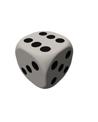 dice on white background