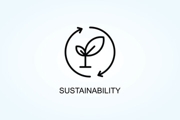 Sustainability Vector  Or Logo Sign Symbol Illustration