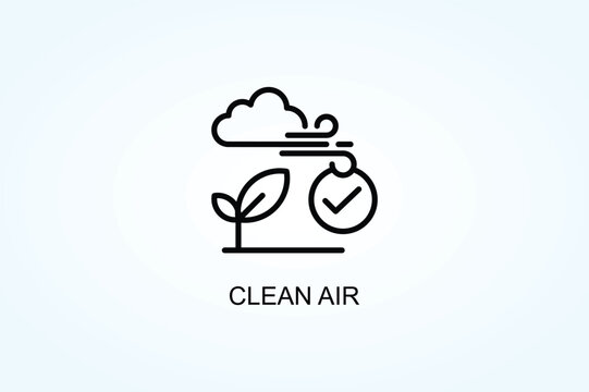 Clean Air Vector  Or Logo Sign Symbol Illustration