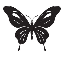 a vector logo design of a poisonous butterfly of pollution, minimalistic and simplistic eps