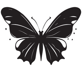 a vector logo design of a poisonous butterfly of pollution, minimalistic and simplistic eps