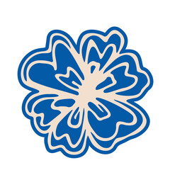 Abstract Doodle Line Art Hand Drawn Cute Sticker