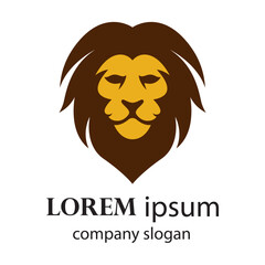 Elegant and dignified lion head logo design