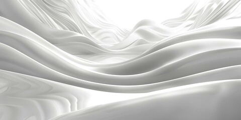 Fototapeta premium White 3D Geometric Illustration