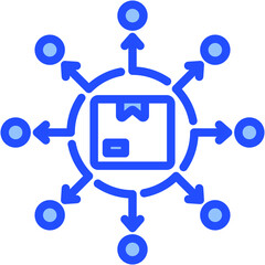 Naklejka premium Distribution Icon