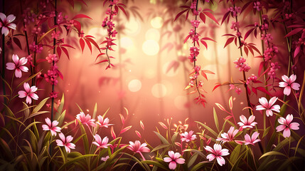 2D landscape in anime style