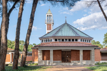 The church of San Lussorio in the park of San Rossore, Pisa, Italy